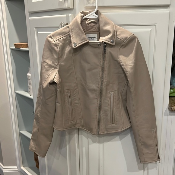 Abercrombie And Fitch Vegan Leather Moto Jacket - Picture 1 of 8